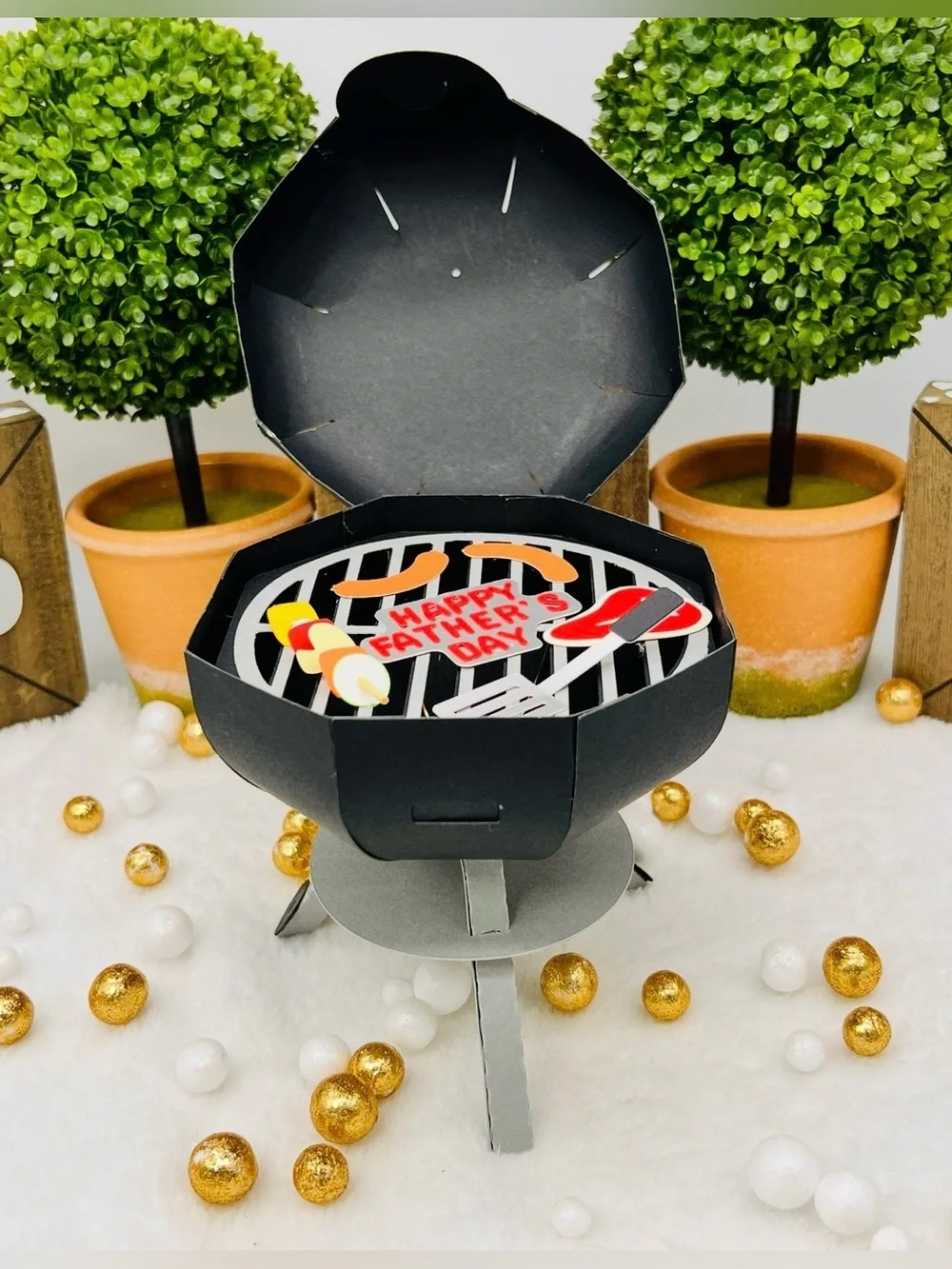 Father’s Day Grill Party Favor Box - black